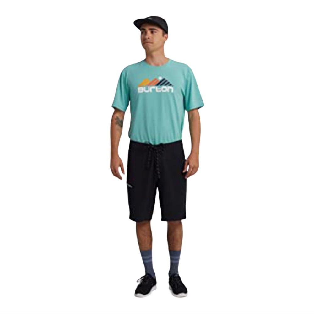 Burton Men's Moxie Shorts With Pockets Black NEW - Picture 2 of 4